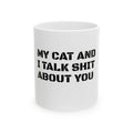 Cat Mom Mug | My Cat And I Talk Shit About You
